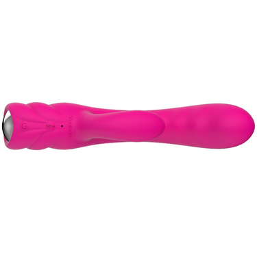 Vibratore Ricaricabile con Riscaldamento e Coniglio – 7 Vibrazioni Rosa